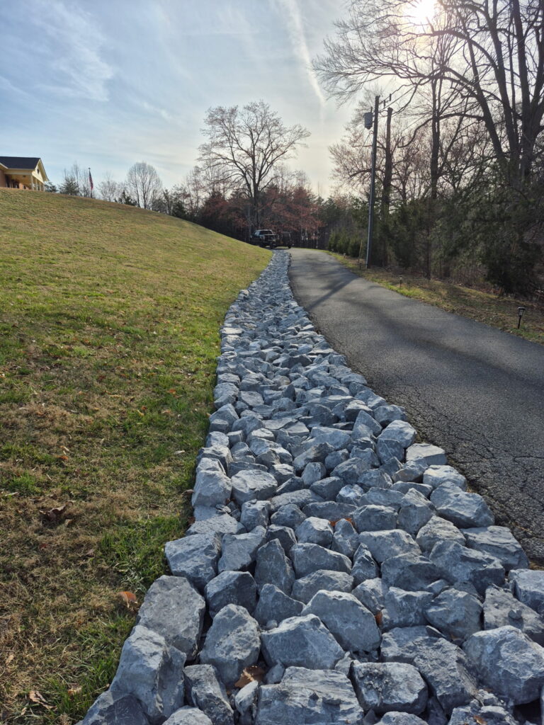 Custom flagstone walkway and garden path design in Salem Virginia.